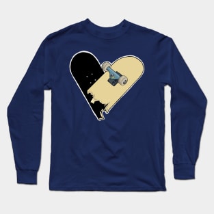 Skateboard Hearted Long Sleeve T-Shirt